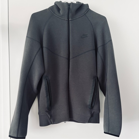 Nike Other - EUC Nike Tech Zip-Up Hoodie - SM Dark Grey